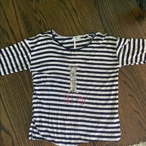 Girl three-quarter sleeve “ I like you” logo